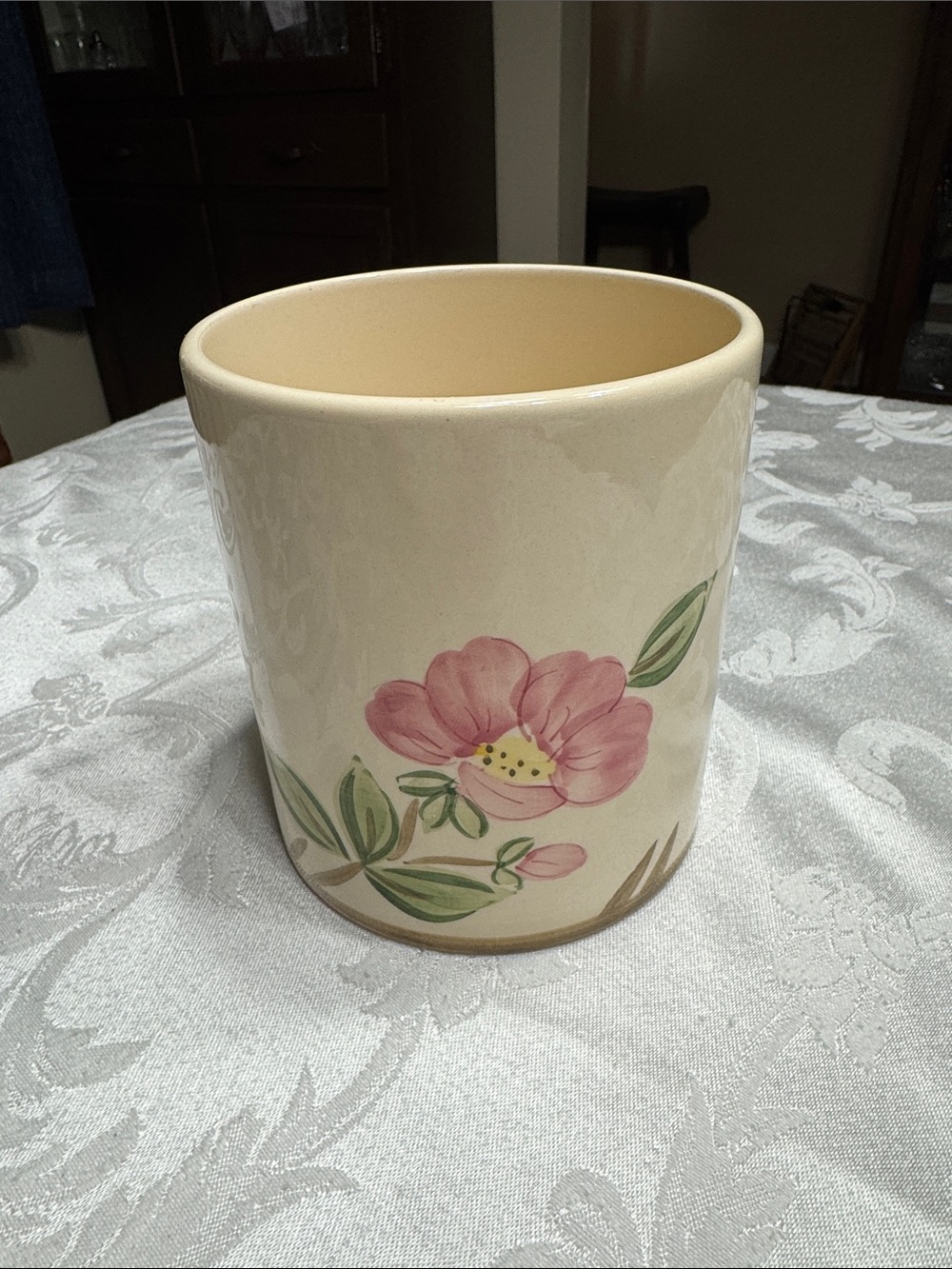 Franciscan Desert Rose ceramic vase.
